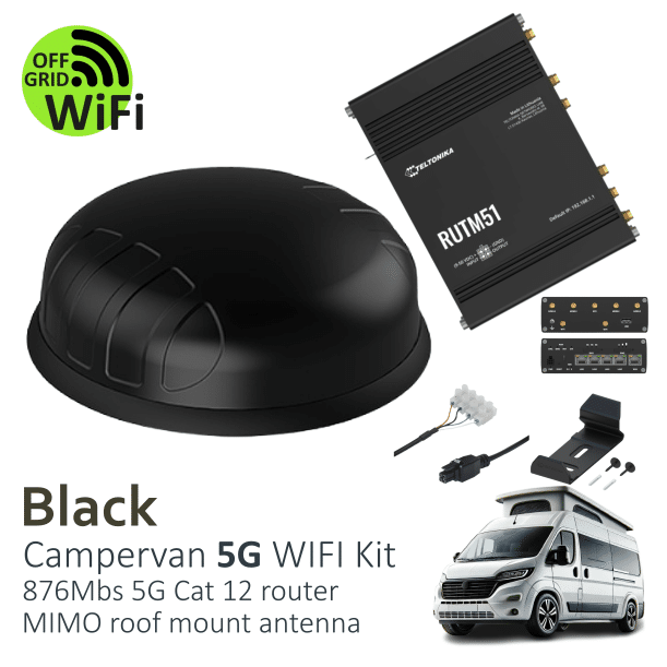 Campervan 5G WiFi Kit - black - Off Grid WiFi
